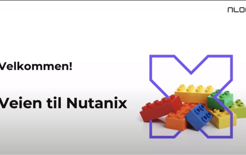 Plakat: Velkommen! Veien til Nutanix.