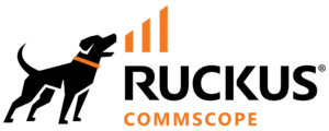 Ruckus Commscope logo.