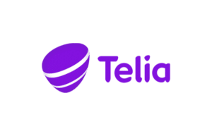 Telia logo.