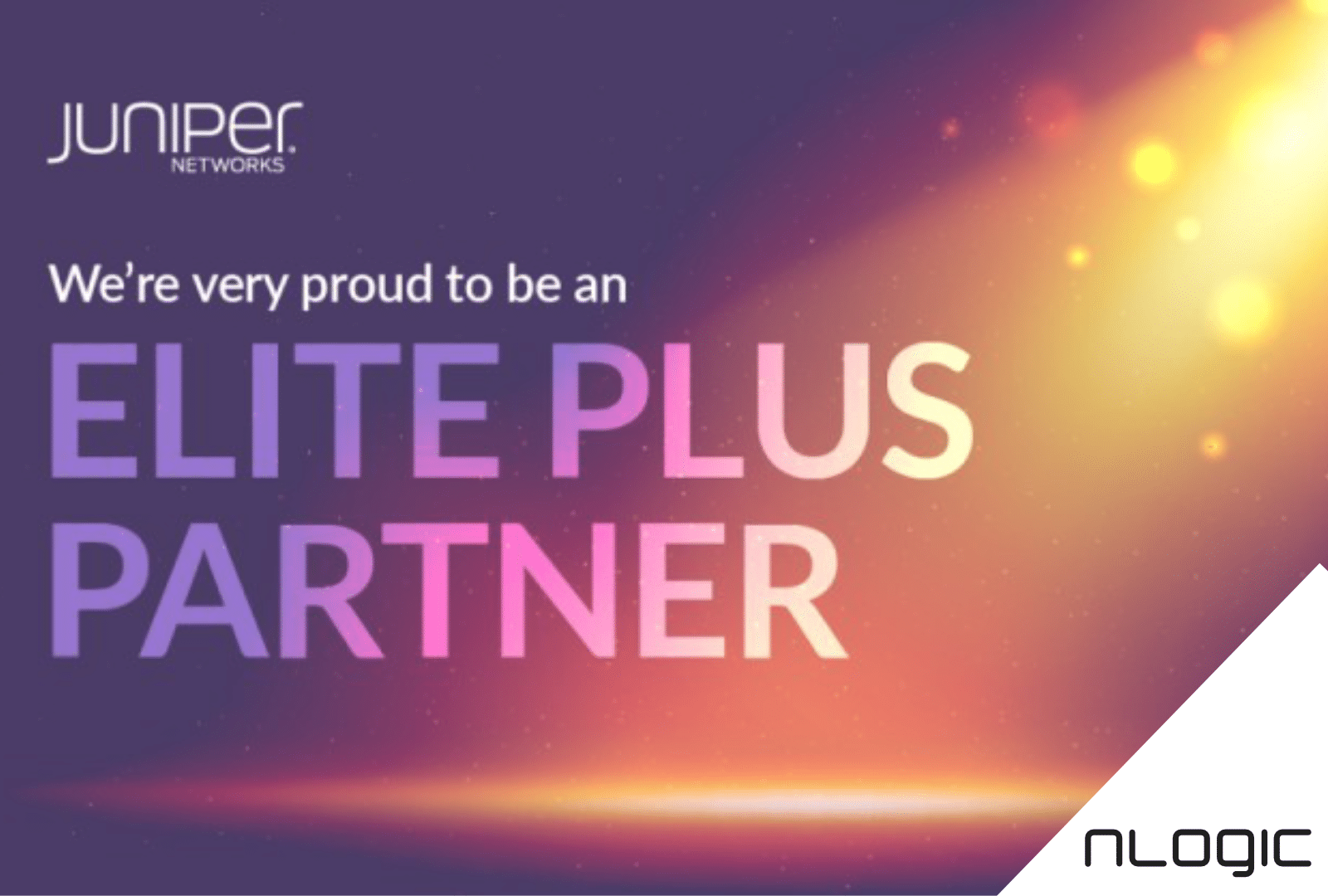 Juniper Networks Elite Plus Partner poster.