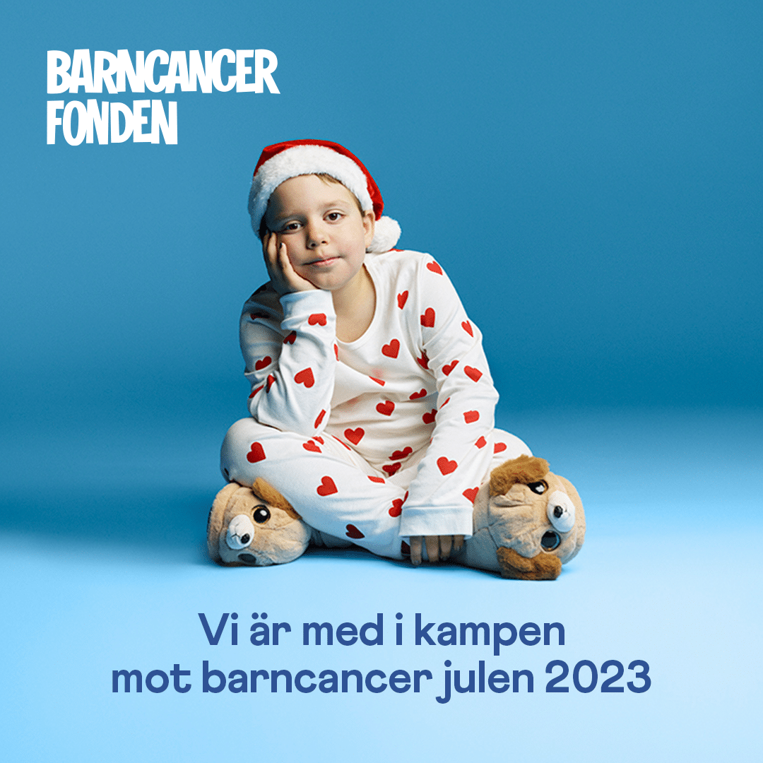 Barncancer fonden poster.