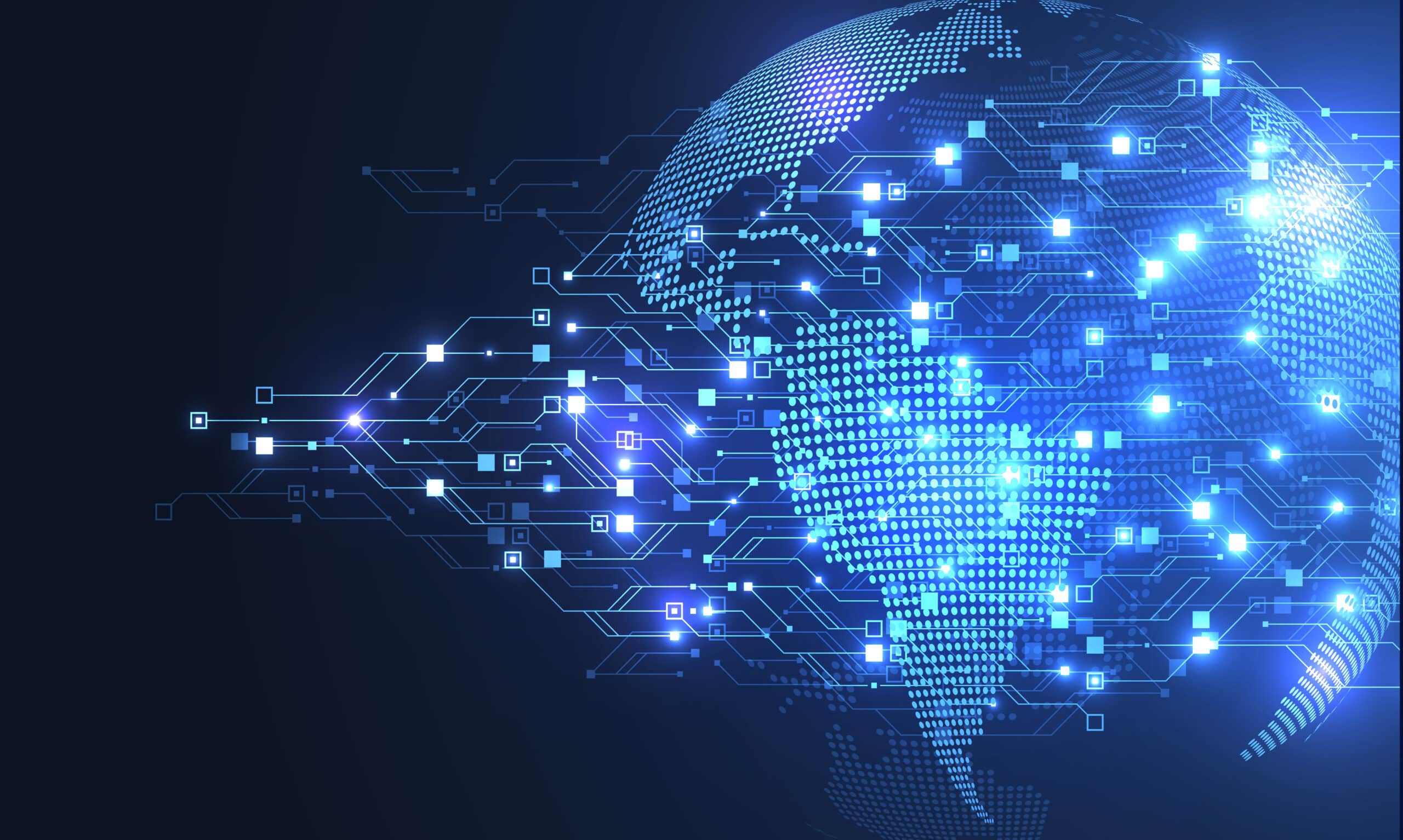 Illustrasjon av AI-drevne nettverksløsninger.