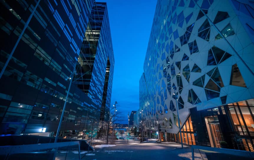 Foto av Oslo bar code.