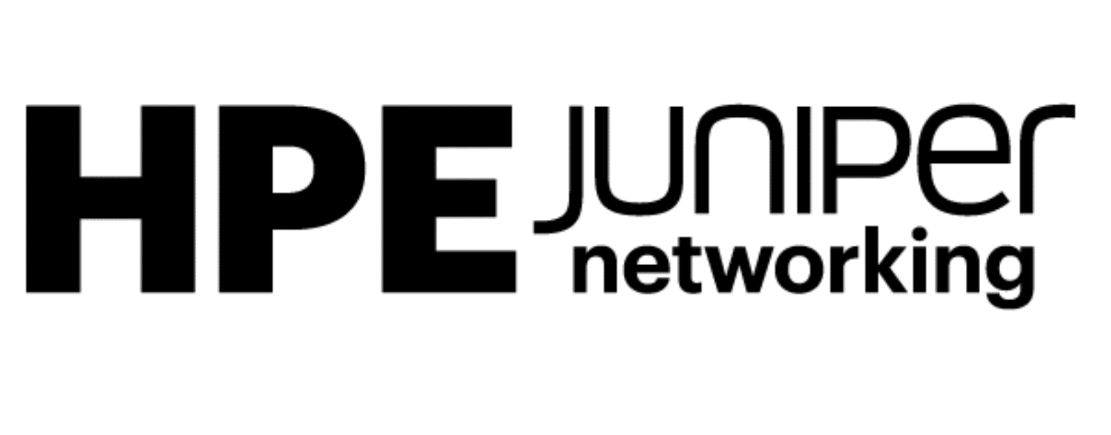 HPE Juniper networking logo.